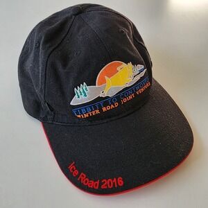 ICE ROAD 2016 Baseball Cap Tibbitt Contwoyto Winter Road Arctic Canada Hat Black